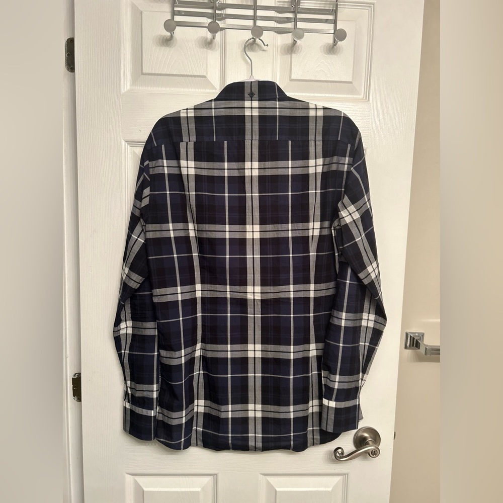 SOLD Bottega Veneta Bleached Plaid Button Up Shirt - Picture 3 of 5